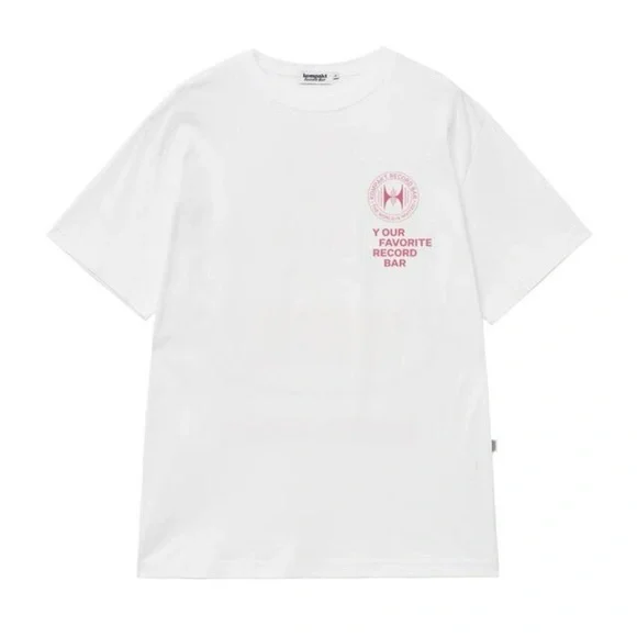 ★COMPAKT RECORD BAR★ BIG BASS Tshirt White Kompakt record bar t-shirt NWT